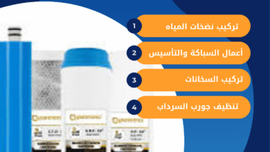 فني تركيب فلاتر المياه في الفيحاء
