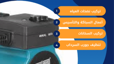 فني تركيب مضخات في الفيحاء