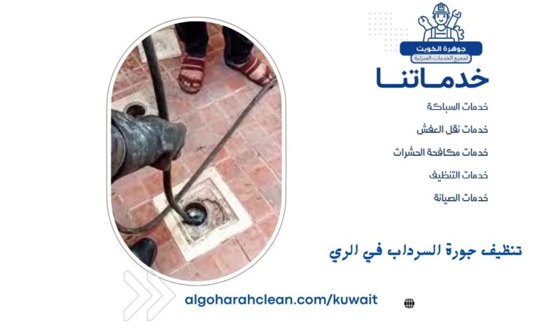 تنظيف جورة السرداب في الري