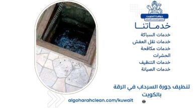 تنظيف جورة السرداب في الرقة بالكويت