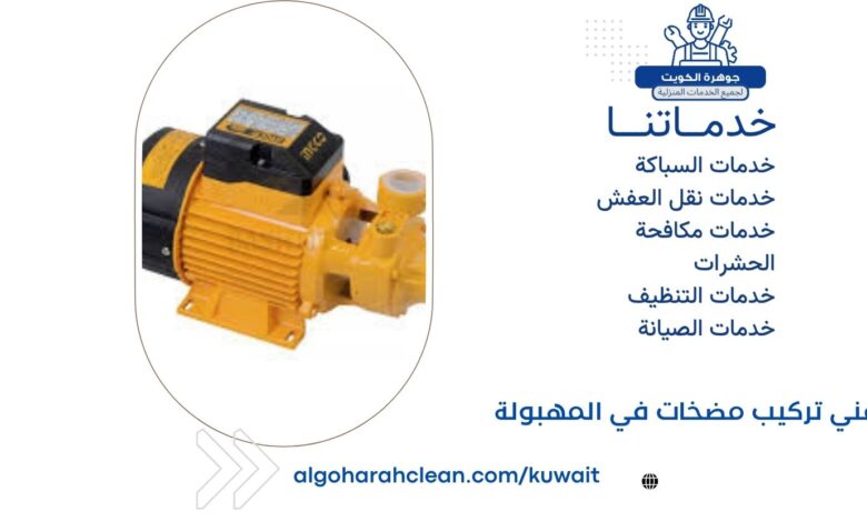 فني تركيب مضخات في المهبولة