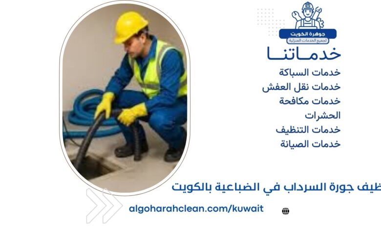 تنظيف جورة السرداب في الضباعية بالكويت