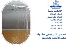 كشف خرير المياه في ضاحية فهد الأحمد بالكويت