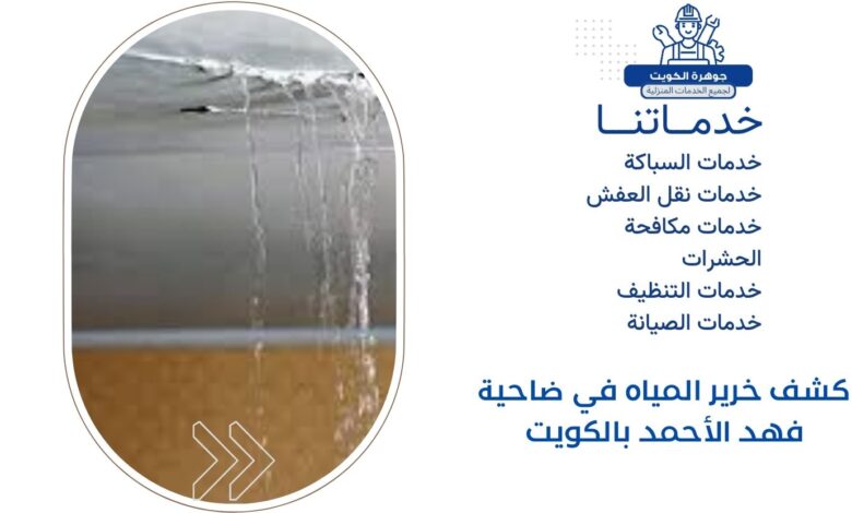 كشف خرير المياه في ضاحية فهد الأحمد بالكويت