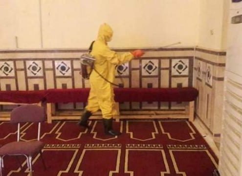 تعقيم مساجد بالرياض