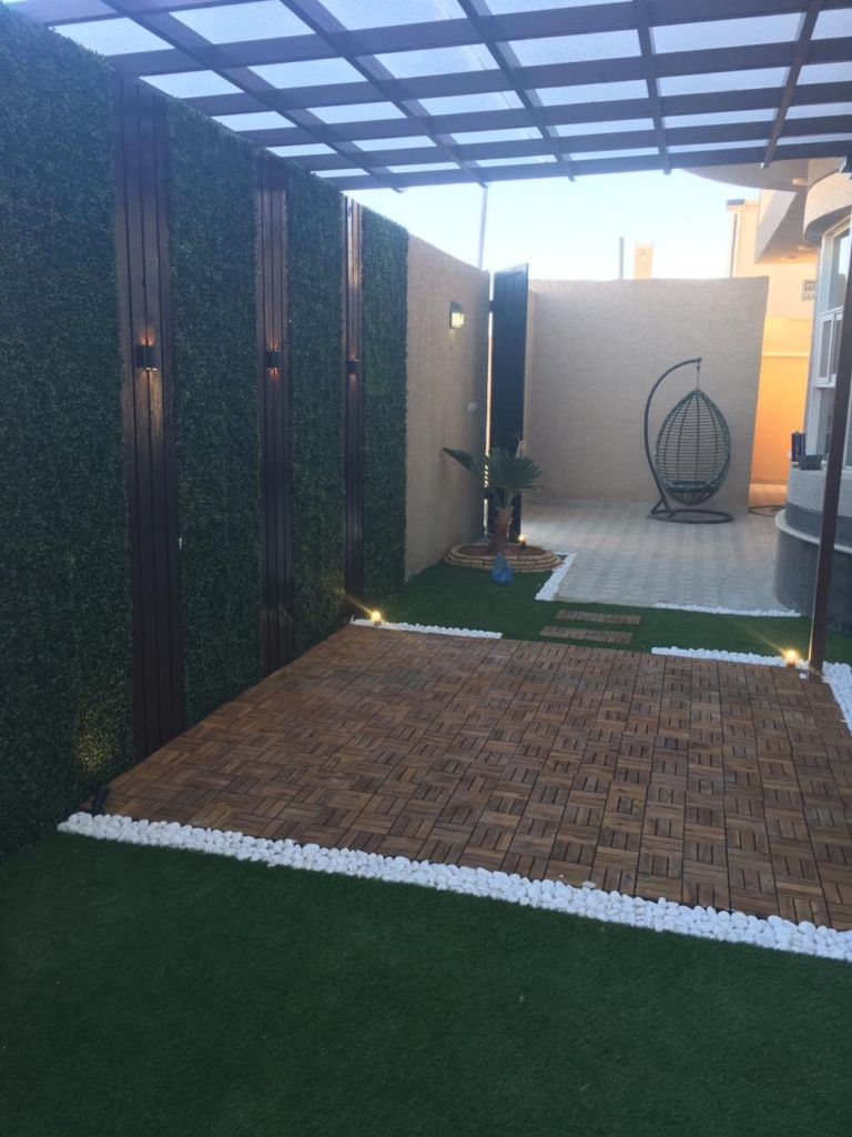 شركة تنسيق حدائق بالباحة وتركيب نجيلة وعشب صناعي