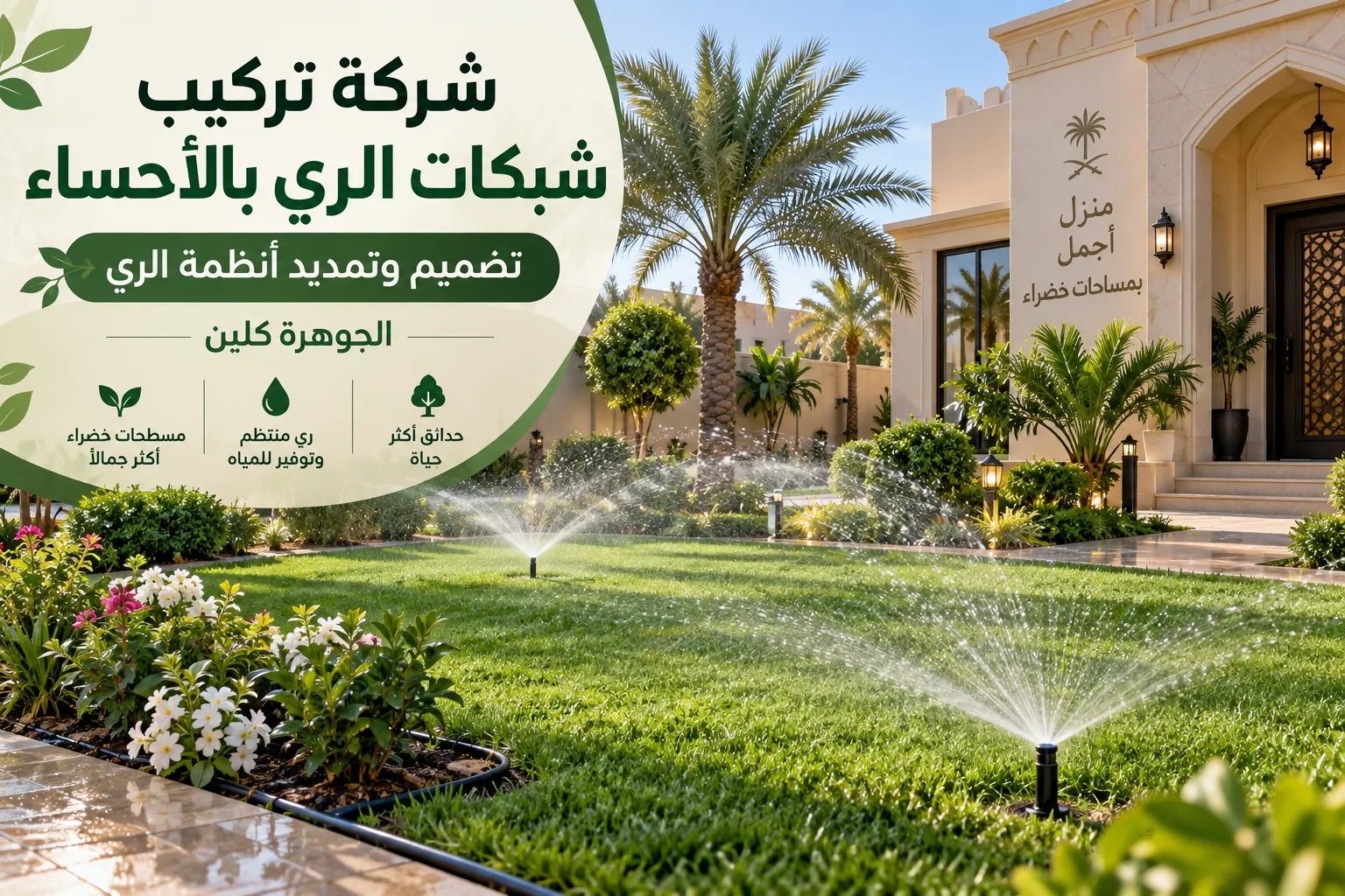 شركة تركيب شبكات الري بالأحساء 0566848532