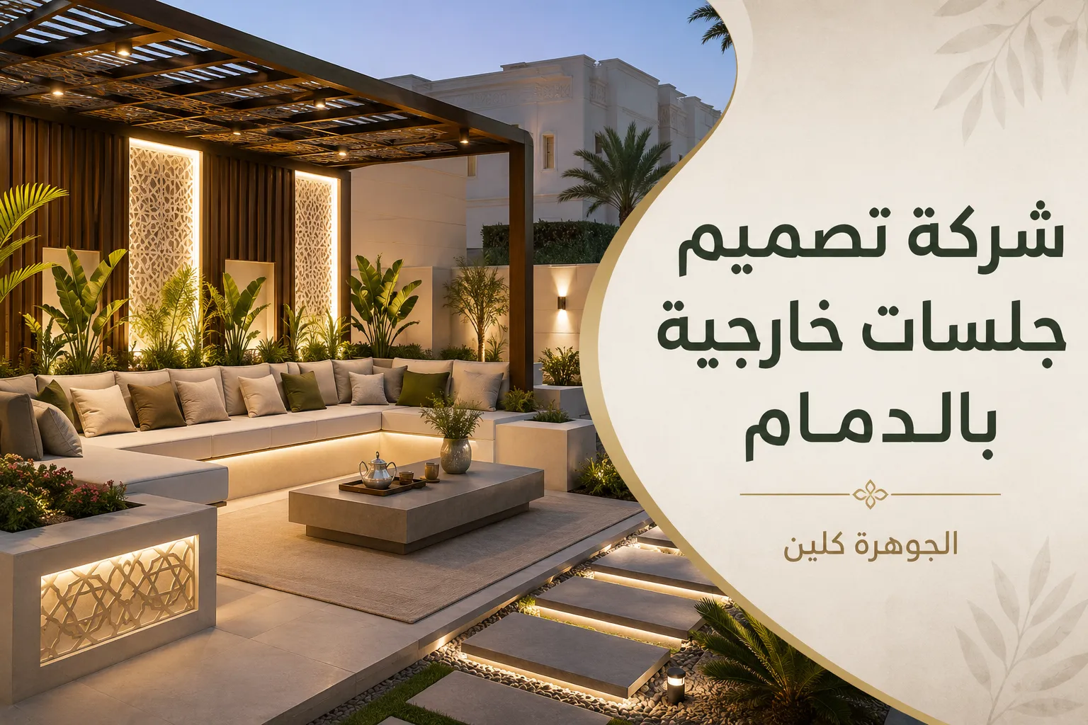 شركة تصميم جلسات خارجية بالدمام للايجار