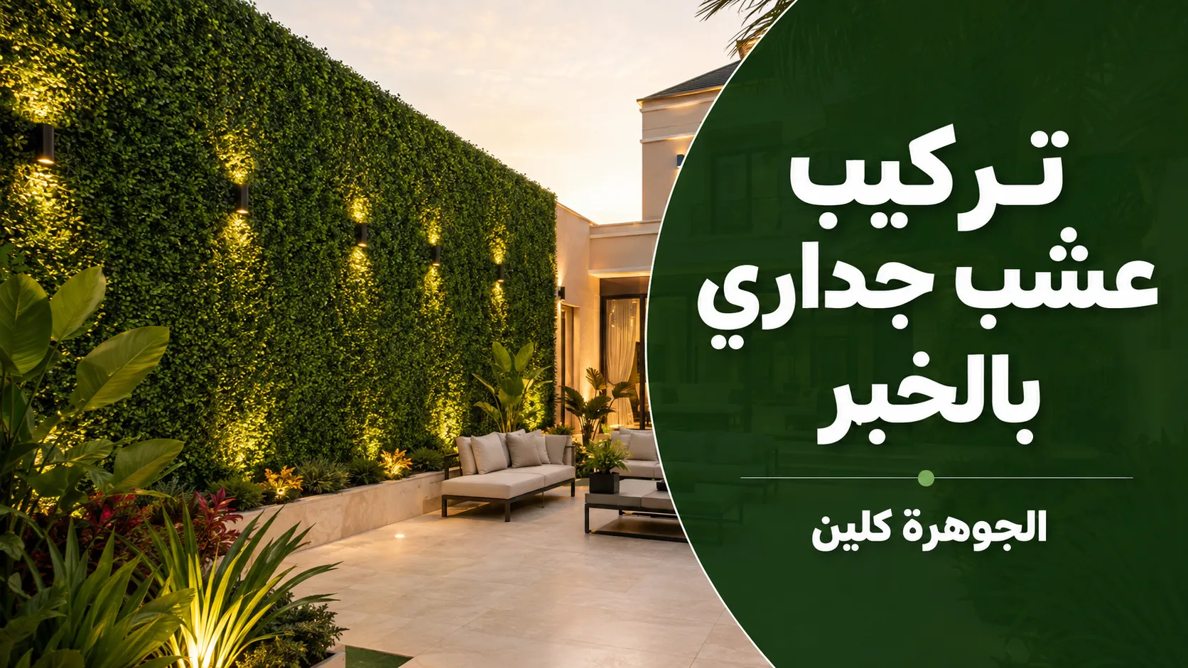 تركيب عشب جداري بالخبر 0568684410
